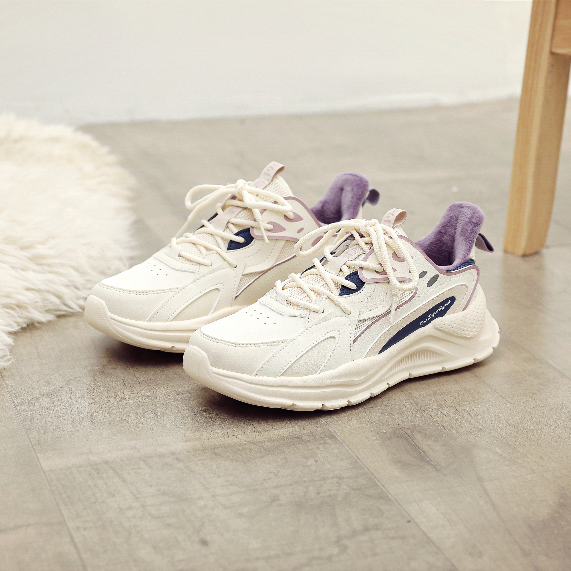 革面保暖软底回弹加绒防滑耐磨