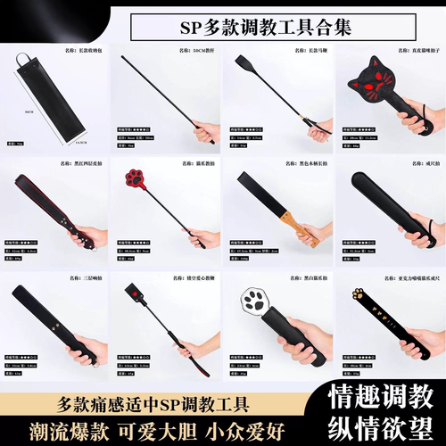 sm皮鞭sp工具皮拍情趣道具实践调教套装马鞭