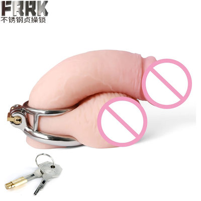 FRRK2024男用不锈钢贞操锁阴茎笼球担架阴茎环成人阴茎锁性玩具