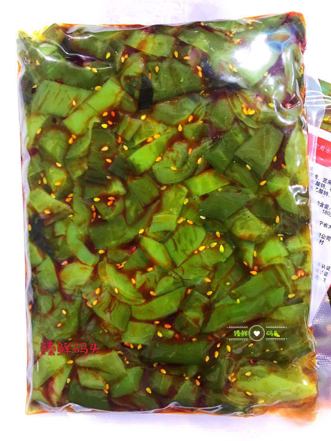 大连特产亿海香辣裙带菜梗段开袋即食海白菜海藻零食下饭咸菜5袋