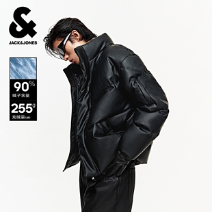 杰克琼斯冬季新款百搭休闲日常略宽松立领潮流羽绒服外套男款