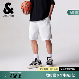 五分裤 NBA联名湖人队潮流宽松运动风短裤 冬新款 杰克琼斯男装