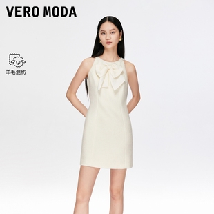 含绵羊毛精致小香风甜美32547A002 新款 Vero Moda连衣裙2025冬季