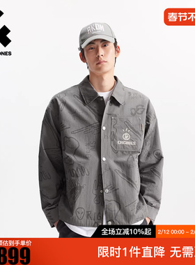 杰克琼斯男装冬新款潮流百搭日常休闲衣身满工装风宽松连帽外套