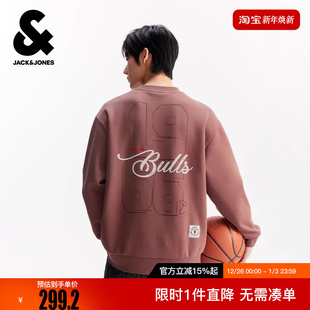 休闲舒适时尚 新款 印花宽松卫衣 冬季 杰克琼斯NBA联名芝加哥队男装