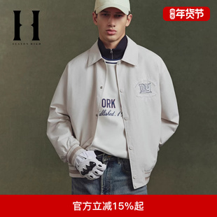 SEASON HIGH冬NFL联名男装夹克外套时尚舒适宽松翻领长袖上衣