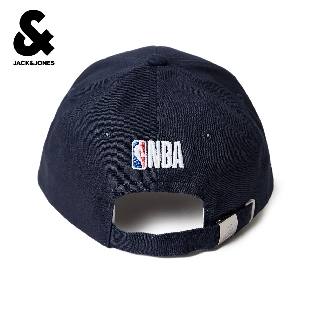 【NBA联名款勇士队】杰克琼斯男士帽子可调节透气孔字母图案百搭