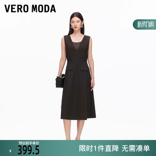 含内衬A字裙32537A007 后背绑带无袖 Vero Moda连衣裙2025冬新款