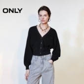 新款 舒适亲肤V领开衫 慵懒宽松针织衫 ONLY2026春季 女 12613A010