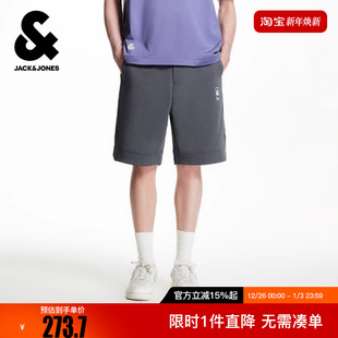 运动百搭精致图案印花宽松裤 NBA联名短裤 子 冬新款 杰克琼斯男装