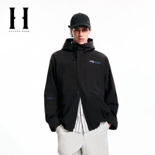 SEASON HIGH男装NFL联名冬夹克舒适时尚潮流百搭宽松连帽外套