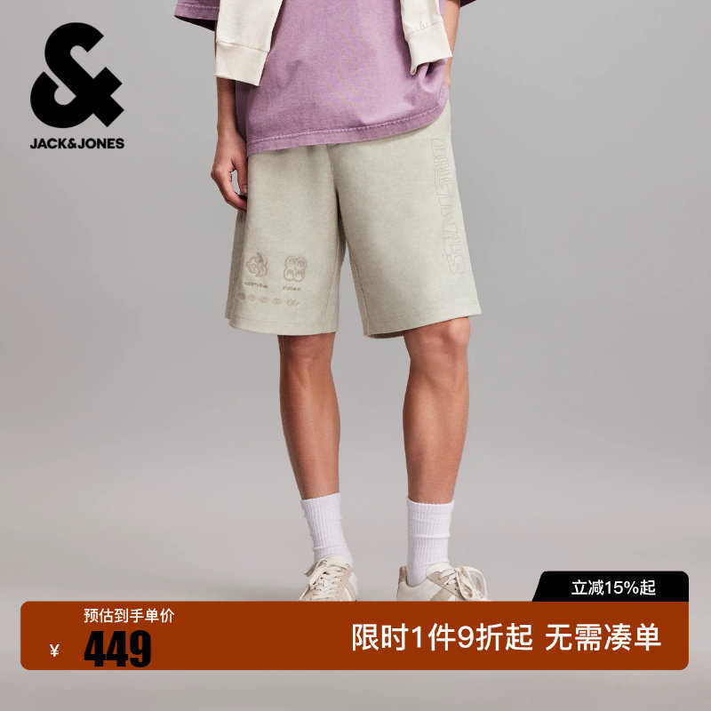 绫致杰克琼斯男装短裤休闲青春潮流OVERSIZED版型
