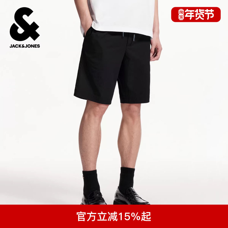杰克琼斯冬男装字母刺绣舒适纹理面料百搭质感潮流休闲简约短裤,男装,短裤,淘宝优惠券,粉丝福利购,淘宝优惠卷
