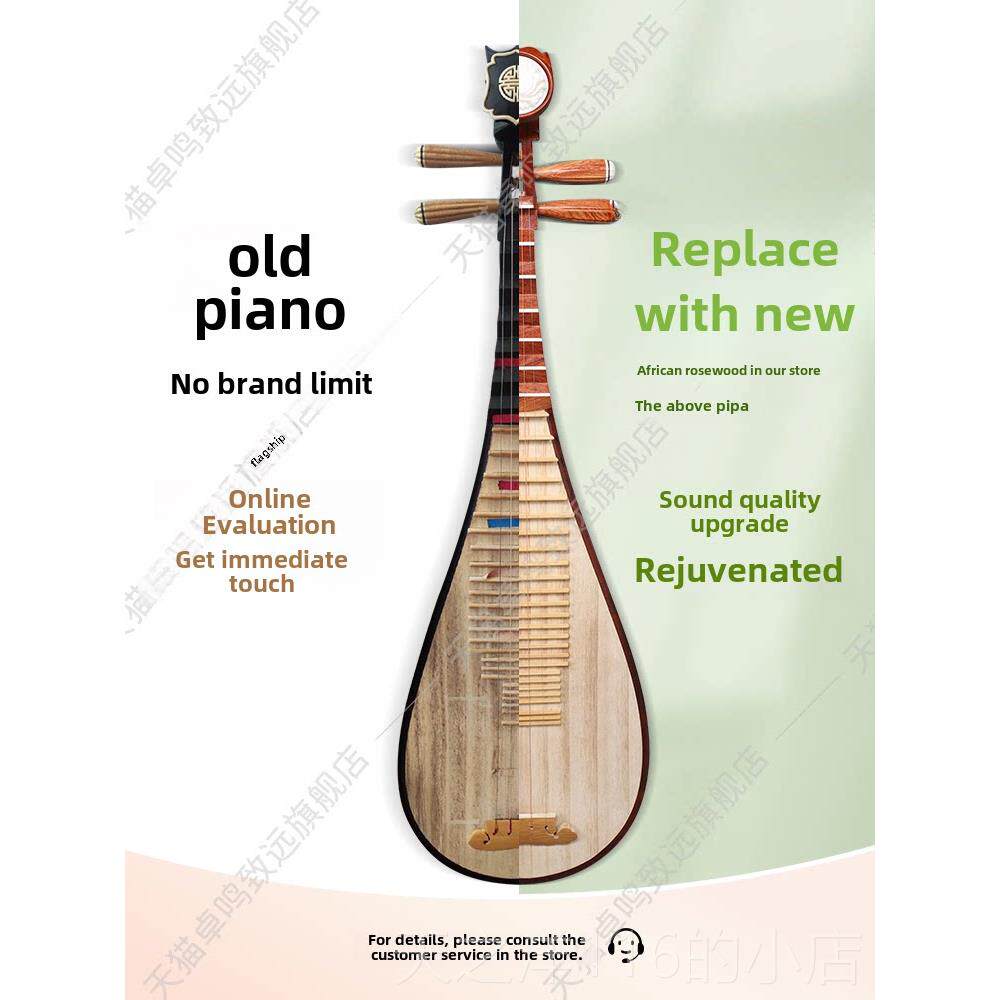 正品乐海琵琶A乐器演奏级琵特级红木材D料原木抛光琶j14-a