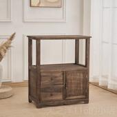 美式 正品 复古床柜北欧实木十斗现柜民宿代头轻奢边柜整客装 八斗柜