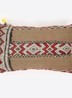 正品Roomlogy靠摩哥进口Zemmour手工羊洛毛平织抱o枕沙发枕