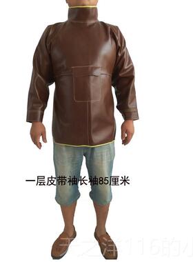正品服作头层牛耐皮电焊防护衣防水工电焊工阻燃高温防烫有袖反穿