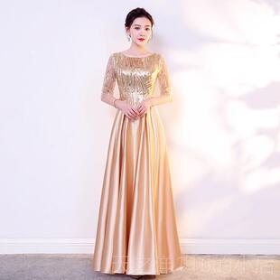 正品合唱团演出服女长裙诗歌朗诵成台演红歌舞比赛表服装人大合唱