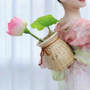 正品童古典蹈演出服装戏莲池上舞道舞具女童襦裙汉儿服幼儿身韵表