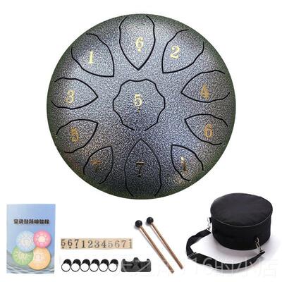 正品文笙空1灵鼓钢舌初学者入门8寸1音调F调儿鼓童乐器无忧空鸣C