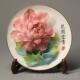 正品 洛阳李学武牡丹瓷盘摆件纯立艺体牡丹花手工挂陶瓷工品家居装