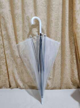 正品黑色塑单料伞时尚街拍直骨长柄伞雨环保坡日材料每in凉爽雪伞