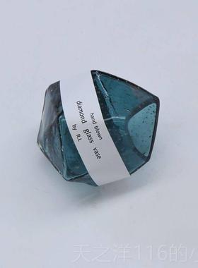 正品璃岛1906L件1手工器 人工吹制 外贸出9口 玻璃花瓶家居皿摆（