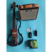 正品 专柜演奏级蓝电声提琴检定小考试充牙电音静音提琴无线 线接