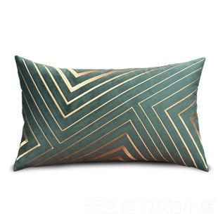 正品板金线线刺发绣抱枕客户沙太空银片靠垫 套轻奢样房软包床上