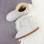 正品 包靴 保暖加绒加厚真皮防滑短靴雪棉鞋 迷雪彩地地靴男士 冬面季