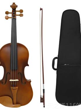 正品阿斯顿拉AV-211普及小提琴复涂刷打磨琴头反采用木手维工雕枫