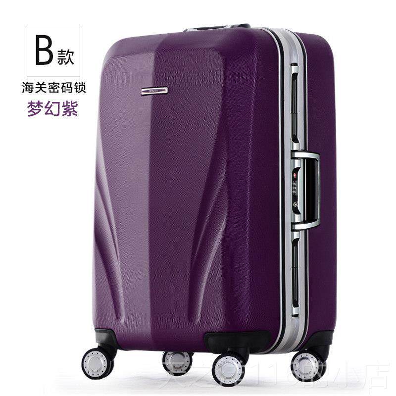 正品UNIWALKERPC铝框行向李箱男20寸万纯轮商务拉箱旅行密码杆箱2