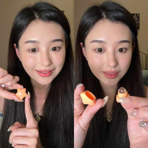 可爱便携带盖硅胶唇刷mini口红刷