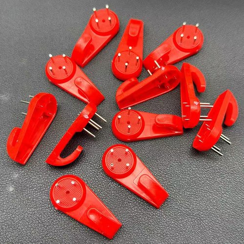 红色免打孔相框无痕钉强力挂钩墙上照片钉婚纱照画隐形钉子壁挂墙