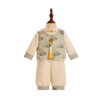 哥麦拉春季周岁礼服男宝新中式