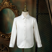 男童西装 秋冬2024新款 宝宝周岁衬衣加绒英伦风百搭帅 衬衫 儿童短袖