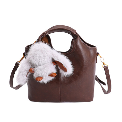 极简风高级感菜篮子托特包女2026新款大容量休闲通勤包手提水桶包