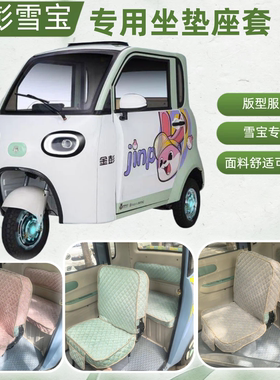 金彭平头雪宝三轮车专用座套垫加厚卡通可机洗坐垫套JP1000DZK-4F