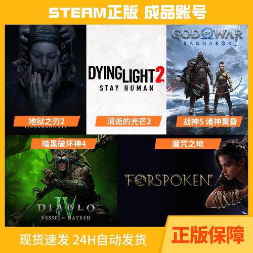 STEAM正版 地狱之刃2战神5魔咒之地暗黑4dlc消逝的光芒2成品账号