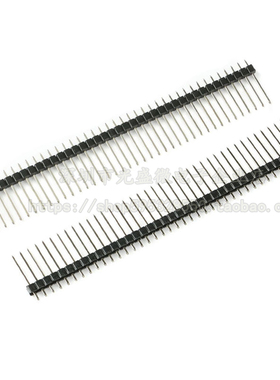 单排针 1*40P 间距2.54MM 针长19mm 单排直针 1X40PIN 单排插针