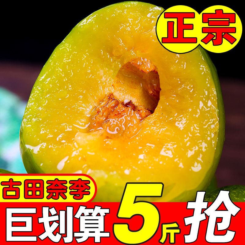 【酸甜】福建油奈李青脆李新鲜水果当季桃形李空心李青奈李子