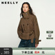 通勤风衣外套女休闲翻领气质上衣女 短款 NEELLY纳俪商场同款 春新款