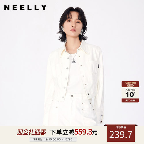 NEELLY商场同款牛仔短外套