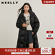 气质直筒羽绒服女长款 NEELLY纳俪商场同款 冬新款 加厚保暖连帽外套