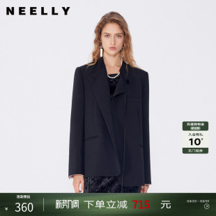 廓形气质西装 时尚 外套高级设计感西服 春秋新款 NEELLY纳俪商场同款