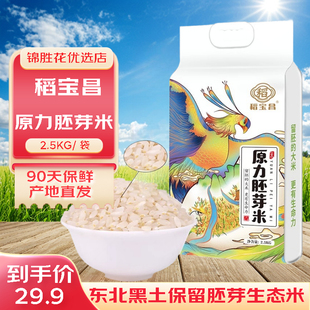 稻宝昌新米生态营养胚芽米东北大米5斤真空包邮黑龙江发货