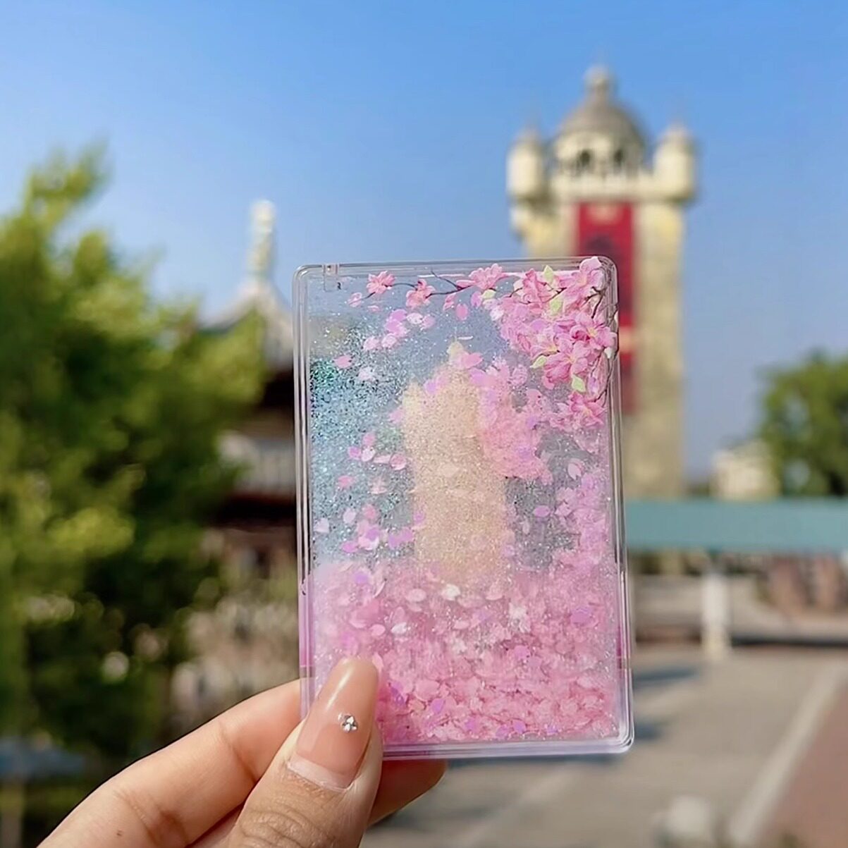 赤坎古镇亚克力流沙冰箱贴开平碉楼旅游纪念品礼物流麻票根伴手礼