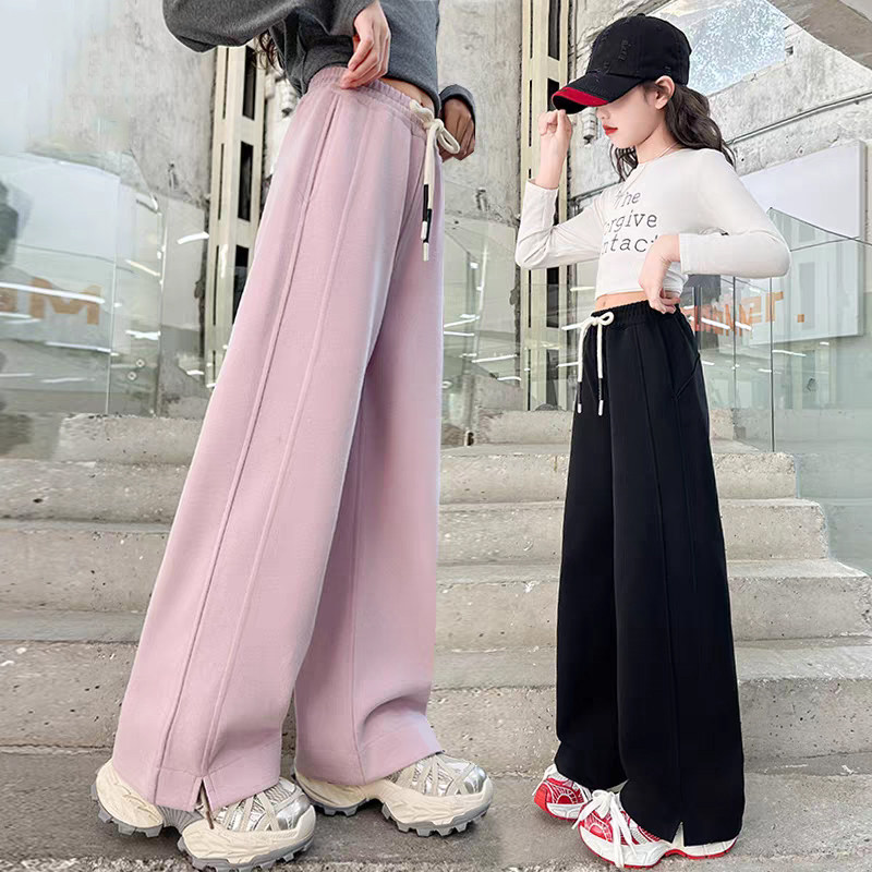 女童裤子加绒2025新款女大童秋冬季卫裤洋气儿童女孩一体绒运动裤,童装/婴儿装/亲子装,裤子,淘宝优惠券,粉丝福利购,淘宝优惠卷