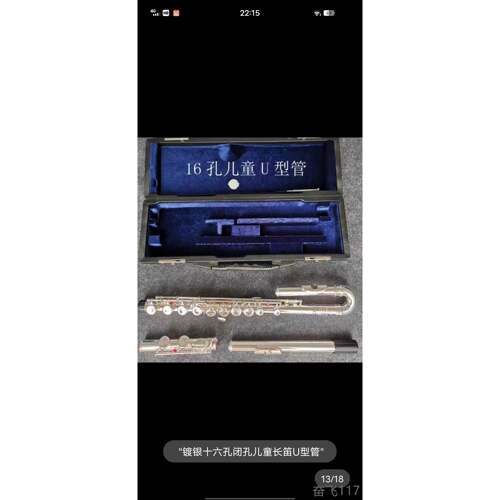 正品原正品装学乐生成人长笛器镀银C调16孔 17孔 b尾初学考级专演