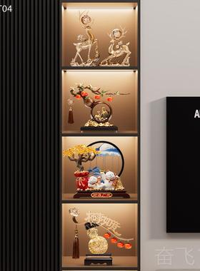 正品财树流沙画饰招财猫件开发业礼物店铺前台装品客厅乔迁新摆居